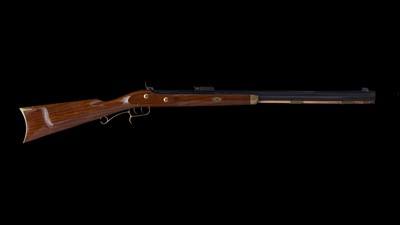 Charles Daly Hawken .50 caliber percussion rifle, featuring a 28” octagon barrel