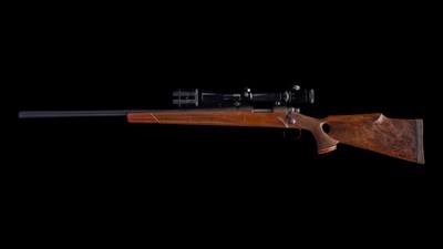 Remington 700 Left-Hand Custom .223 – 27” Bull Barrel
Left-Hand Thumbhole Walnut Stock Burris Signature Series Scope