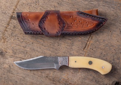 ODIN Custom Handmade Fixed Blade Knife - Image 2 of 2