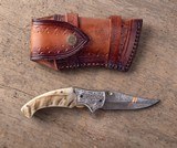 Odin Arms Custom Hand Engraved Folding Knife - 2 of 2