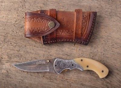 Odin Arms Custom Hand Engraved Folding Knife