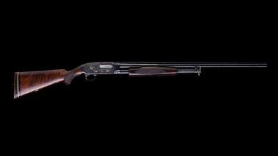 Winchester Model 12 12 Gauge 30” Vent Rib Signed Gold Inlaid Engraving 1959 - Image 1 of 12