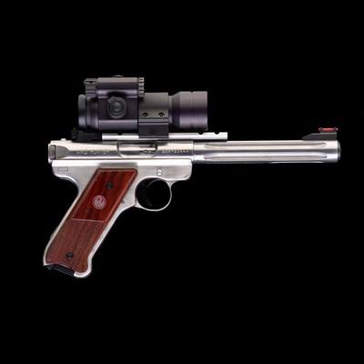Ruger Mark III Hunter .22 LR Stainless Fluted BarrelAimpoint Comp C3 2MOA - Image 1 of 2