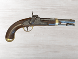 U.S. Model 1842 Percussion Martial Pistol – H. Aston & Co – Middletown 1847 – Antique U.S. Cavalry Pistol - 1 of 2