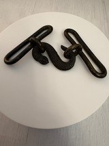 Victorian British Military Snake Belt Buckle - 3 of 4