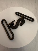 Victorian British Military Snake Belt Buckle - 4 of 4