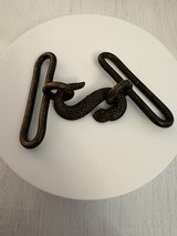 Victorian British Military Snake Belt Buckle - 1 of 4