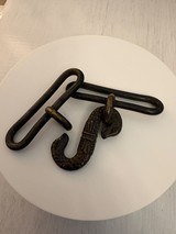 Victorian British Military Snake Belt Buckle - 3 of 3