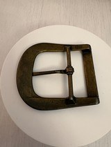 Antique Brass Single-Prong Belt Buckle - 2 of 2