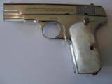 Colt 1908 .380 NICKEL, PEARLS, NICE! - 1 of 10