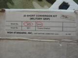 High Standard 22 .22 Short Conversion Kits (Military Grip) Nice! - 13 of 14