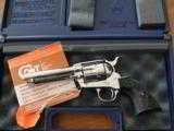 Colt NICKEL Single Action Army 44-40 4-3/4
