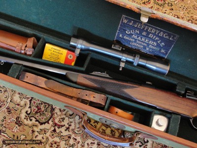 WJ Jeffery 375 H&H Magnum Bolt Rifle, Scoped, Cased - Image 15 of 15