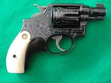 S&W M&P Pre War Snubby 38, Engraved, CA OK - 5 of 15