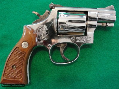 S&W Model 15 15-5 2" Snubby Nickel 38 Spl. Nice! CA OK!