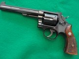 S&W K38 6" Masterpiece 5 Screw mfg 1955 CA OK, Pre Model 15 - 4 of 15