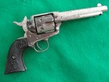 Colt SAA 44-40 Nickel 5-1/2" Antique 1884 CA OK - 5 of 15