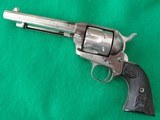 Colt SAA 44-40 Nickel 5-1/2" Antique 1884 CA OK - 1 of 15