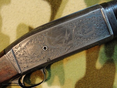 Remington Repeating Shotgun Pre Model 10 Factory Engraved High Grade