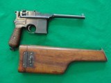 Mauser C96 Broomhandle Late Model 1930 w/Stock, Nice! - 2 of 15