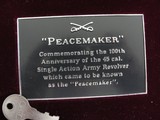Colt 45 Peacemaker Centennial 1873-1973 7-1/2" w/Display Case CA OK! - 2 of 15