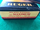 Ruger 357 Maximum New Model Blackhawk 10-1/2