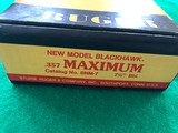 Ruger 357 Maximum New Model Blackhawk 7-1/2