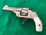 S&W Safety Hammerless 32 Nickel Mother of Pearl NICE! CA OK!