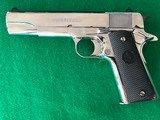 38 Super Colt Custom Shop Government Model Bright Stainless, CA OK! - 2 of 7
