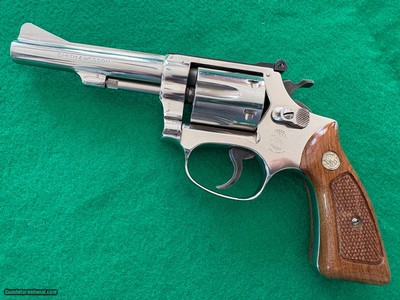 S&W NICKEL Kit Gun, Pinned and Recessed, Model 34 34-1 22LR 4