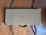 Double Rifle Trunk Case, Wood and Canvas - 4 of 7