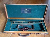 Huey Double Rifle Oak and Leather Trunk Case