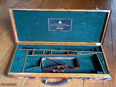 Huey Double Rifle Oak and Leather Trunk Case