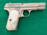 Colt 1908 Nickel 380 Pistol, MOP Grips, Nice! CA OK! - 4 of 9