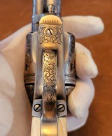 Rare Colt SAA 45LC Engraved Antique Nickel 4.75" - 8 of 20