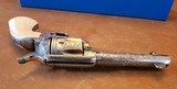 Rare Colt SAA 45LC Engraved Antique Nickel 4.75" - 14 of 20
