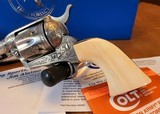 Rare Colt SAA 45LC Engraved Antique Nickel 4.75" - 2 of 20