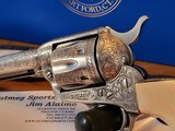 Rare Colt SAA 45LC Engraved Antique Nickel 4.75" - 4 of 20
