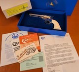 Colt SAA .45LC Nickel Finish 4 3/4" Barrell 3rd Gen 1992 Dated - 1 of 20