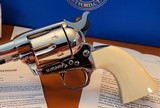 Colt Single Action Army in .38-40 WCF 4.75" Barrel High Polished Steel Pre-Ban Ivory Grip NIB - 3 of 20