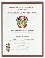 Colt SAA .45 LC Buntline 12" "Tex & Patches" 1957 2nd Gen Master Engraver Michael "Mike" Dubber - 11 of 20