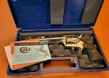 Colt Single Action Army 4.75" Barrel Bright Nickel Finish NIB - 1 of 20