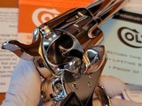 Colt Single Action Army 4.75" Barrel Bright Nickel Finish NIB - 16 of 20