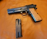 Browning Hi Power Belgium FN 9MM Pistol Tangent Sight T-Series 1966 w/Pouch-13 rd Mag - 4 of 20