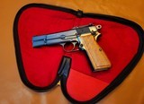 Browning Hi Power Belgium FN 9MM Pistol Tangent Sight T-Series 1966 w/Pouch-13 rd Mag