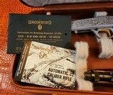 BROWNING BELGIUM SA 22 GRADE III MASTER ENGRAVER L. ACAMPO 1968 FLIP SIGHT BROWNING ATD COLLECTORS! - 2 of 20