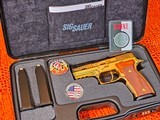 AWESOME SIG SAUER P320 AXG CLASSIC 9MM 2 TONE 24KT GOLD & BLACK CHROME THE TONY MONTANA OF PISTOLS - 1 OZ SILVER SCARFACE - 4 of 20