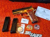 AWESOME SIG SAUER P320 AXG CLASSIC 9MM 2 TONE 24KT GOLD & BLACK CHROME THE TONY MONTANA OF PISTOLS - 1 OZ SILVER SCARFACE - 3 of 20