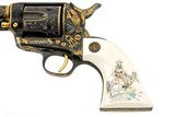 Colt Buntline Special "Tex & Patches" Engraved by Mike Dubber, .45 Caliber Colt Exhibition Grade in Presentation Case Signed - 5 of 18