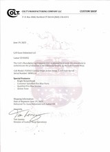 Colt Single Action Army Custom Shop Nickel Revolver 45 Colt. 5.5